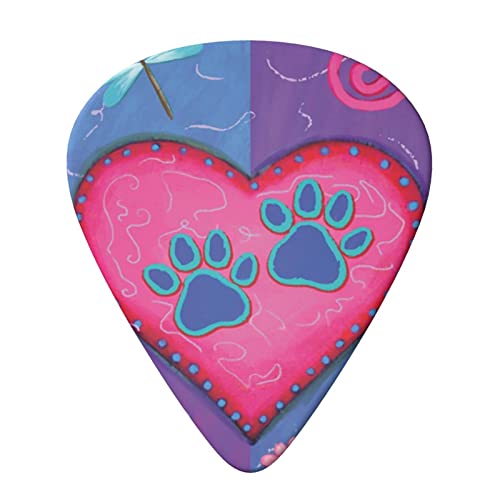Lot de 6 médiators en forme de patte de chien pour guitare acoustique, guitare électrique, basse, ukulélé – fins, moyens… - Les Beatles, Paul McCartney, John Lennon, RIngo Starr, George Harrison Lot de 6 médiators en forme de patte de chien pour guitare acoustique, guitare électrique, basse, ukulélé – fins, moyens… – Image 4