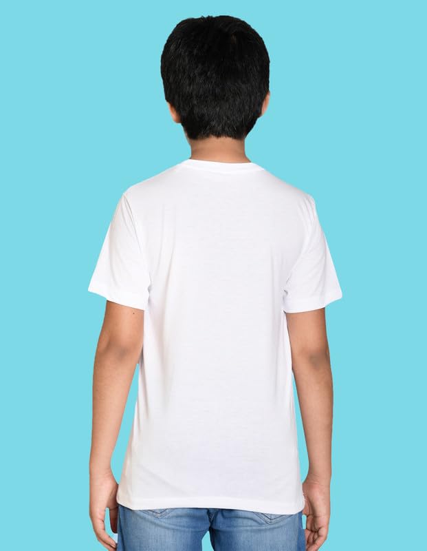 Image of Nusyl Boys Half Sleeves Solid T-Shirt for Kids | Soft Cotton Blend | Comfortable Regular Fit | Casual 2-16 Years | Multiple Colors & Pack Options