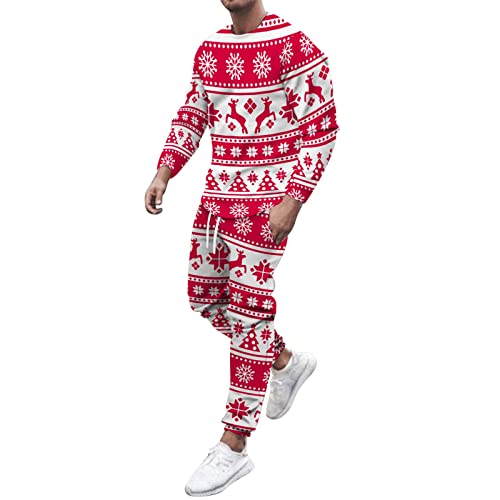 Pyjama de Noël homme rouge pour des matins magiques en famille et soirées d'hiver