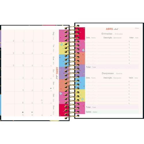 Tilibra - Agenda Espiral Diária 11,7 x 16,4 cm Minnie 2025 - Três Minnie Lets make it magic
