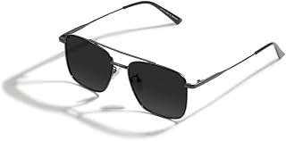 SAM AND MARSHALL VEIN Sunglass I 400% UV Protection I Metal Sunglass I Square Sunglass I Double Bar I Unisex Price In India
