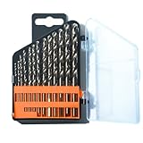 RCINDUS 13PCS Cobalt Drill Bit Set 1/16"-1/4", HSS M35 Metal Drill Bits for Steel, Stainless Steel, Cast Iron, Hard Plastic and Wood