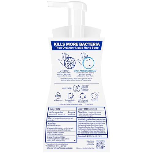 Dial Antibacterial Foaming Hand Wash, Power Berries, 7.5 fl oz, 6-Pack - image 6
