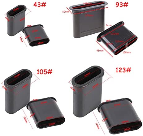 2PCS Port Tube Bass Vent Ventilation Inverted Tube Subwoofer Woofer Reduces Unwanted NoiseAudio Repair Accessory Black ABS image 5