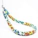 Handmade Big Fantasy flower jewelry Trend Bright Blue orange Floral Design Summer Jewelry Ideas