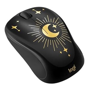 Logitech Ratón inalámbrico compacto, 2.4 GHz, seguimiento óptico, Magic Night (renovado)