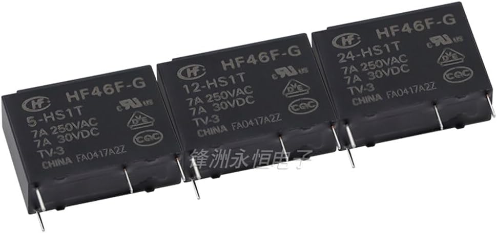 50 Pieces/Array Relay HF46F-G-5 12 24-HS1 HS1T 4PIN 7A one Set Normally Open(G-12-HS1T)