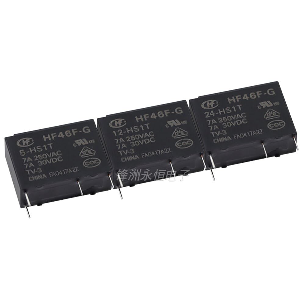 Relais HF46F-G 4 broches 7A microrelais NO G-5-HS1T composant électronique carte PCB