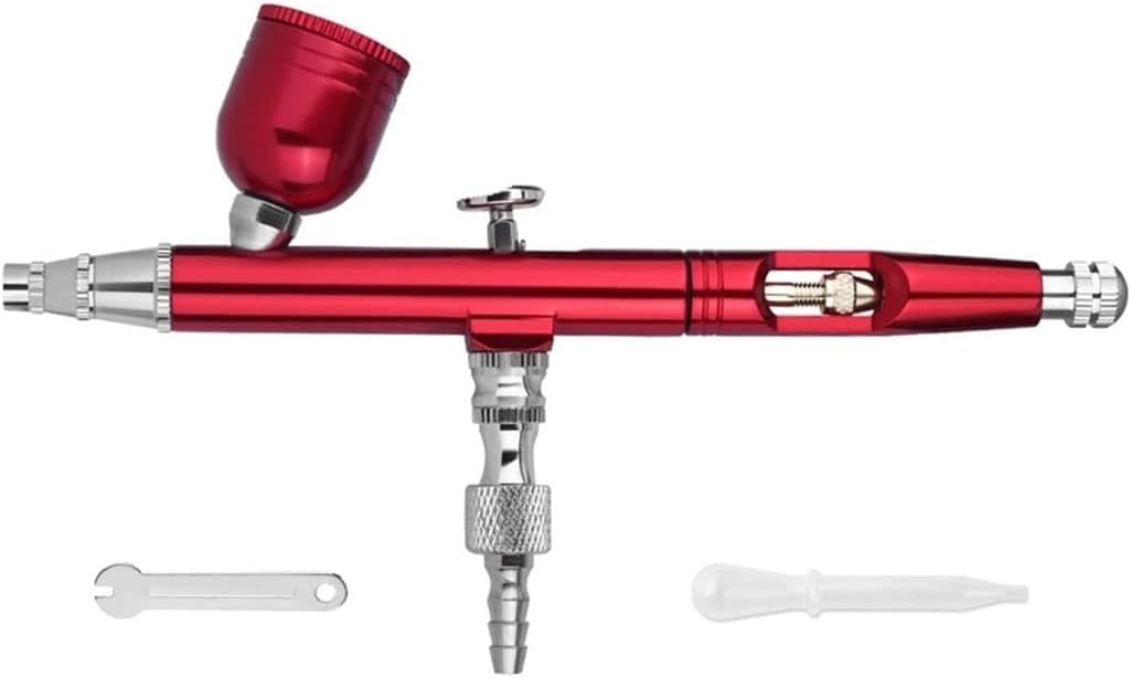Airbrush Kit Sand Blaster Airbrush Tool 0.3mm Nozzle Spray Gun for Makeup Nail Manicure Tatoo for Nail Art, Makeup, Painting, and Cake Decorati(B)