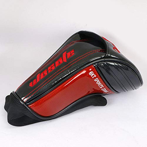 Tongina PU Couro Golf Club Cabeça Capas, Crânio À Prova D' Água Motorista Fairway Woods Long Neck C