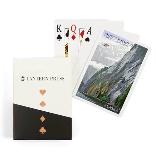 Baraja de cartas Poker Lantern Press Misty Fjords Alaska