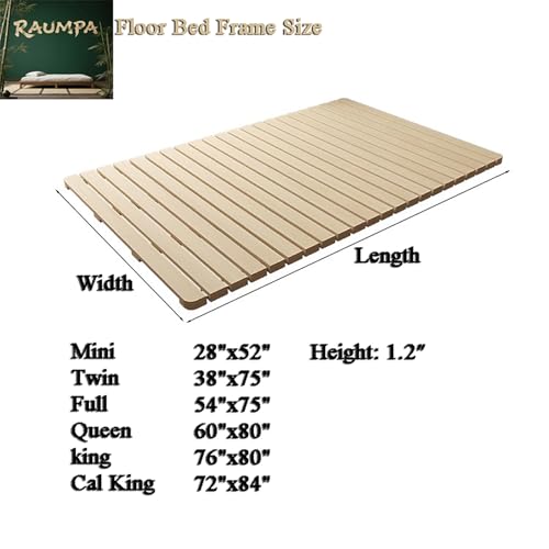 RAUMPA Low Profile Tatami Bed Frame