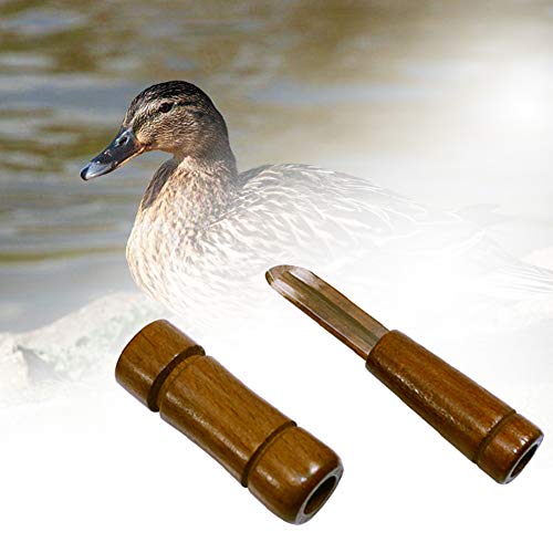 Glamsville Duck Hunting Loud Call Whistle Mallard Pheasant Caller Decoy Ourdoor Shooting Wood Color