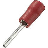 TRU COMPONENTS 739205 Cosse à embout 0.50 mm² 1.50 mm² partiellement isolé rouge 100 p...