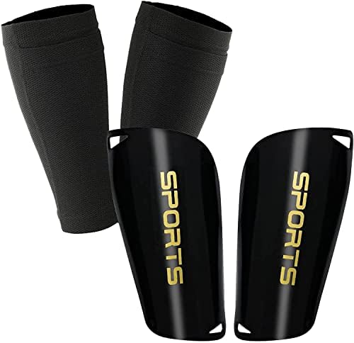 Soccer Shin Guards Shin Pads for Kids Youth Adult, Shin Guard and Shin Pads Sleeves for Boys and Girls for Football Games, EVA Cushion Protection Reduce Shocks and Prevent Injuries