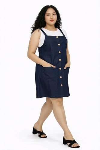Generic navy blue denim dress – image 3