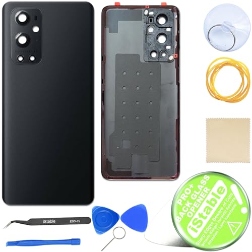 Réparer une vitre arrière OnePlus 9 Pro brisée grâce au kit complet noir