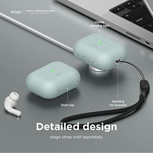 elago Silicone Case Compatible with Apple AirPods Pro 2nd Generation Case Protective Case, Front LED Visible - Image 4