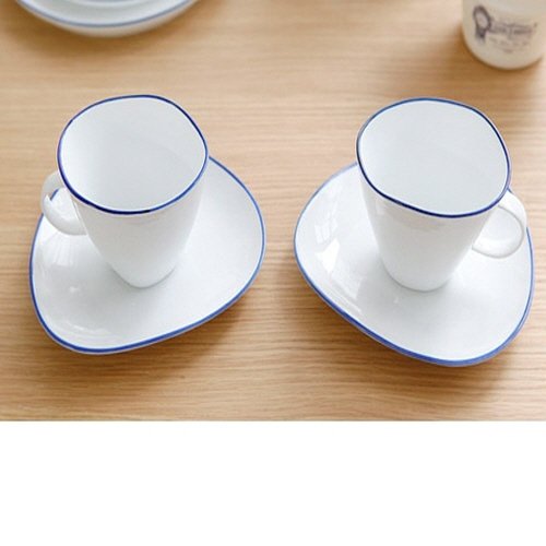 Mono coffee cup coffret cadeau de deux tasses design pour couple