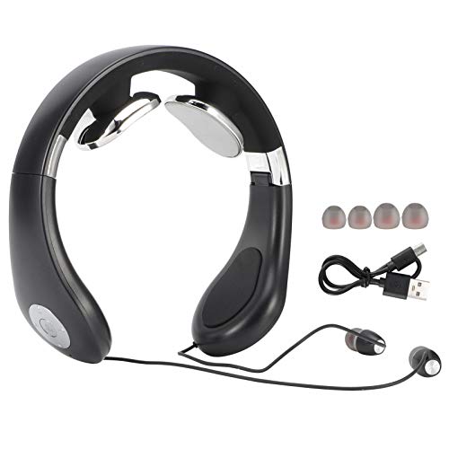 Faltbares Nackenmassagegerät Tragbare kabellose Nackenbandmassage mit Bluetooth-Kopfhörern Headset Sport für Männer Frauen