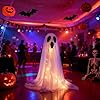 Hillylolly Halloween spookdecoratie met ledverlichting, 150 cm, wit #4