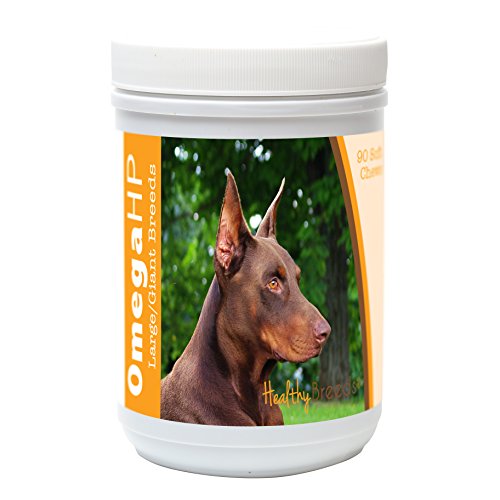 Image of Healthy Breeds Doberman Pinscher Omega HP Fatty Acid Skin and Coat Support Soft Chews 90 Count