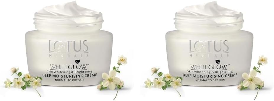 Lotus Herbals White Glow Skin Whitening And Brightening Deep Moisturising CreamSpf 20 Pa+++, 40 G (Pack Of 2)