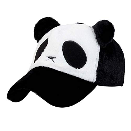 Kangqifen Casquette de baseball en forme de panda - Style décontracté - Pour homme et enfant - Noir - Taille Unique Cover