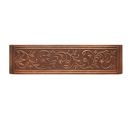 Signature Hardware 318919 33" Vine Design Farmhouse Double Basin Copper Kitchen Sink #TOP5