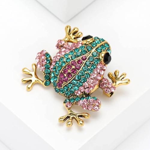 Image of Cute Frog Brooch and Pins for Women Men Lucky Brooches Gift