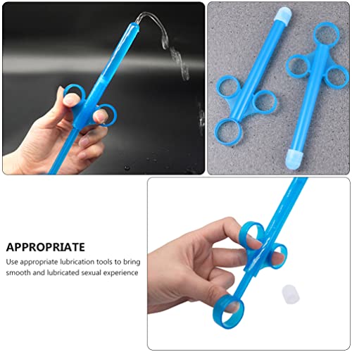 Limpador de ducha de seringa de óleo vaginal: 2 peças aplicador de lubrificante pessoal kit de limpe