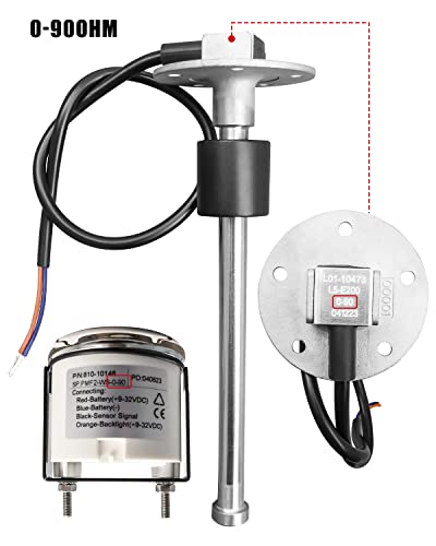 Image of 0-90ohm 8 inch(200mm) Boat Fuel Tank Sending Unit, Stainless Steel Fuel Sender Unit, Waterproof Gas Water Fuel Level Sensor for Marine Car RV Truck Vehicle, for 8.3 inch-8.9 inch(210-225mm) Fuel Tank