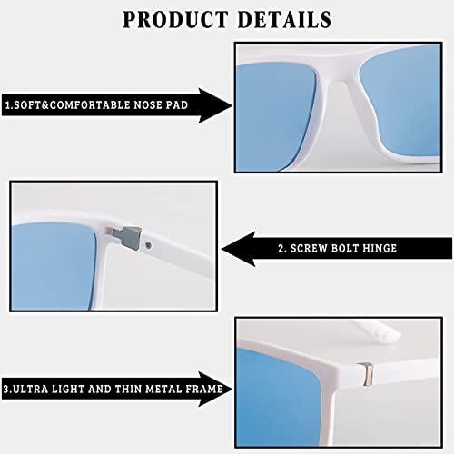 Image of Men's Sports Polarized Sunglasses Square Frame Glasses NP1007