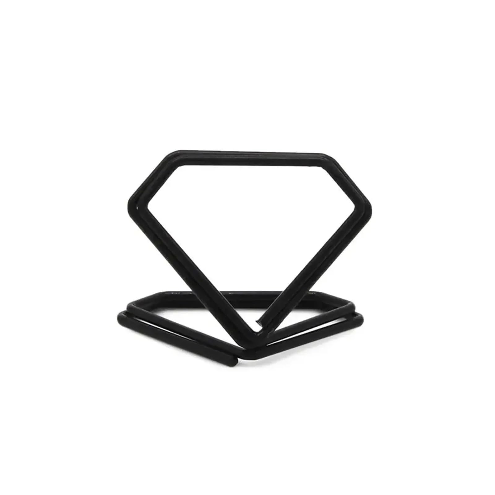 Portanumero da tavolo in metallo a forma di diamante