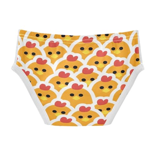 visesunny Boys Potty Training Underwear Orange Chicken Cute Design Breathe Cotton Briefs Size 2T-8Y for Toddler2