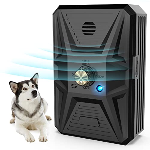 Anti Barking Device, 3 Frequencies Dog Deterrent Devices, 33Ft Ultrasonic Stop Deterrent Anti Barking, Rechargeable Pet Gentle Dog Bark Control Device Training Tool for Big Small Dogs Indoor Outdoor