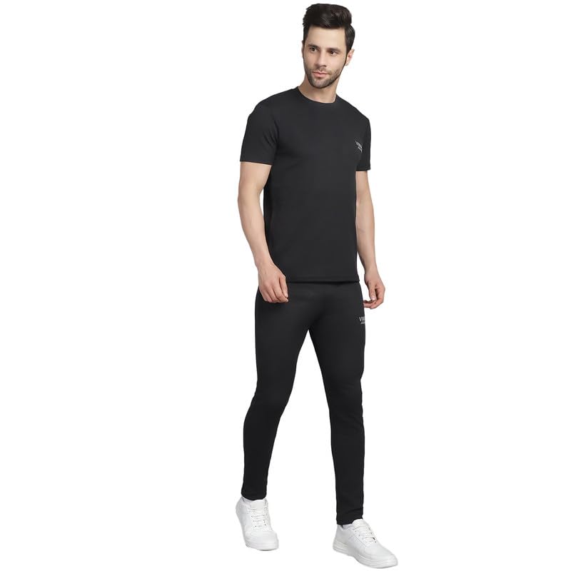 Image of Mack Jonney Solid Polyester Lycra Casual Style Half Sleeves Co-Ord Set Trackuit For Men-P-MACK52989-Box T D10 2