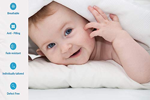 Lukeville Luxury Linen 3 Piece Microfiber Crib Toddler Bed Sheet Set Flat Sheet With Elasitic Fitting,Fitted Sheet And Envelop Pillowcase Fitted Fits Upti 6-8 Inch Crib Mattress-Light Grey Solid #TOP6