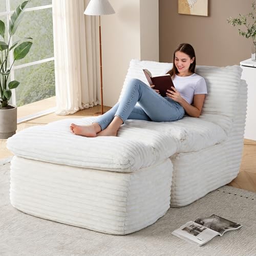 Silla decorativa sin brazos en espuma premium sofá cama premium beige 2