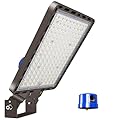 ledmo LED Parking Lot Light 350W Flood Light Outdoor 525000lm Dusk to Dawn 5000K Adjustable Trunion Mount Yard Area Lighting Commercial Wall Mount LED Shoebox Lighting for Shop Garage Barn Warehouse