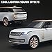 RZAPE Car Toys for Boys 1/18 Diecast Cars Compatible with Land Rover Range Rover Model Car Kits Collection,Metal Off-Road SUV Toy Car with Light and Sound,Cars for Kids Ages 3-5（White）