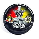 2017 Stanley Cup Playoffs 1st Round Senators vs Bruins NHL Hockey Puck - Hockey Cards