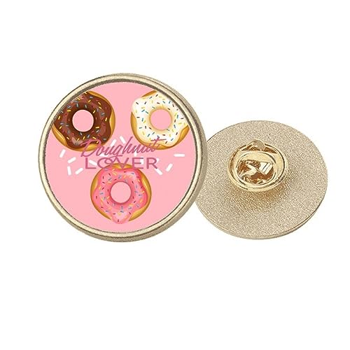 Broche ronde en métal doré trois desserts M pour sublimer un manteau d'hiver