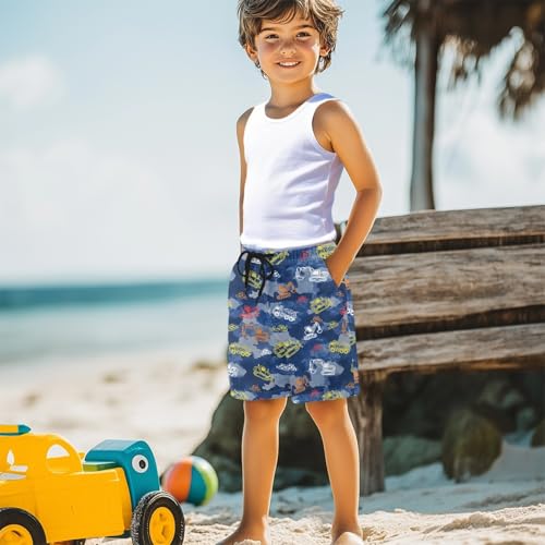 Boys Beach Shorts for Kids Pants with Pockets for Preschool Children4