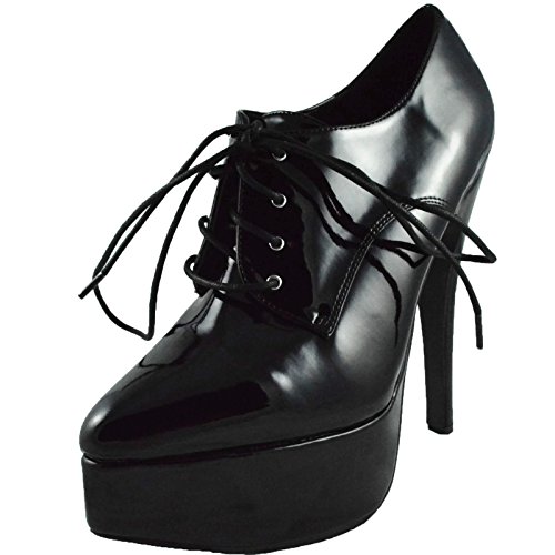 Women's 6.5 inch Stiletto Heel Oxford (Black;11)