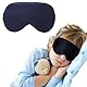 Schlafmaske Kinder, Maulbeerseide Schlafmaske Kinder Mädchen, Seidenweich Schlafbrille Kinder, Schlafmaske Seide, Geeignet für Kinder von 5 bis 15 Jahren, Verstellbarer Schultergurt (Marineblau)