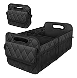 Organizador Dobrável Multiuso em Couro Ecológico 50 Litros – Porta Objetos para Carro, Escritório e Casa, com Alças Reforçadas e Divisórias Ajustáveis
