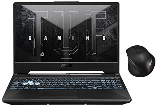 Image of ASUS Tuf Gaming A15,15.6 inch (39.62 Cm) Fhd 144Hz,AMD Ryzen 9 5900Hx,6Gb RTX 3060,Gaming Laptop,Fa506Qm-Hn124W Mw203 Wireless Silent Mouse (Black),Windows 11 Home