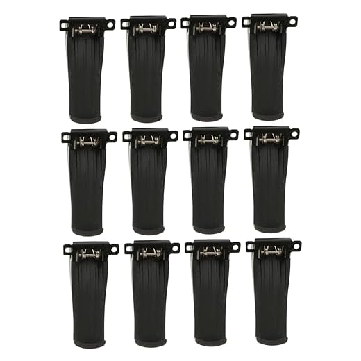 OSALADI 12Pcs Walkie-Clip Clipes De Interfone Duráveis ​​Clipes De Cintura Clipes De Ombro Walkie-Acessórios Clipes Traseiros Suportes De Interfone Walkie Cinto De Plástico