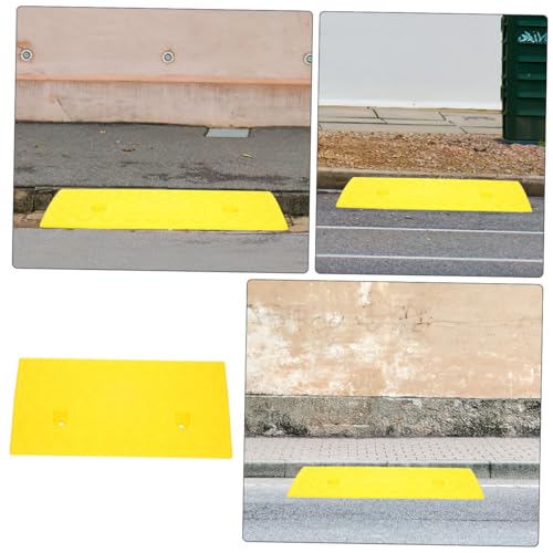Rampa portátil resistente para bordillo y escalones color amarillo miniatura 4